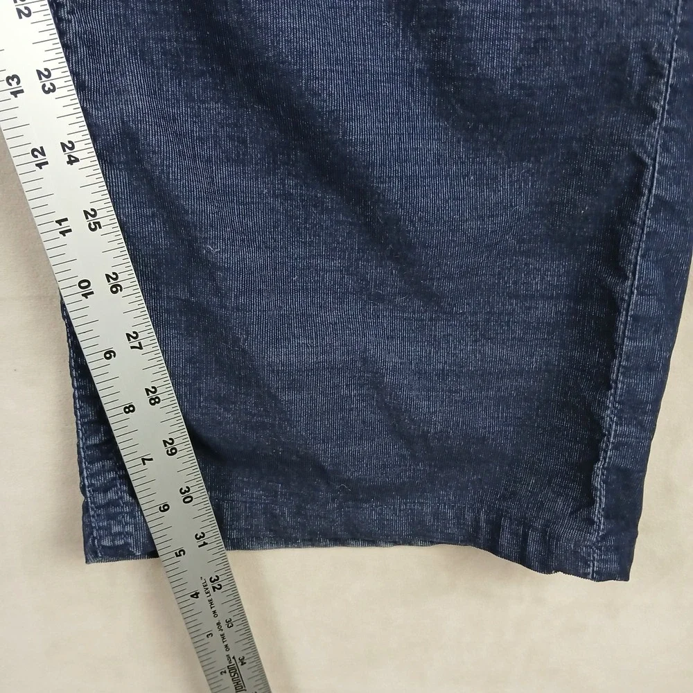 True Religion Ricky 50x31 Mens Pants Stretch Corduroy Navy Blue